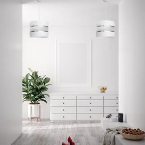 Luster na lanku HELEN 1xE27/15W/230V biela