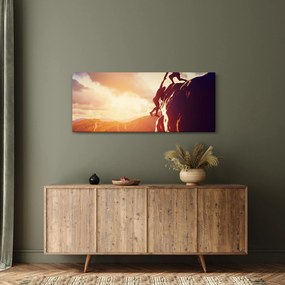 Obraz - Horolezci (120x50 cm)