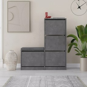 Skrinka na topánky Dude Grey