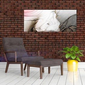 Obraz - Mramorový atrament (120x50 cm)