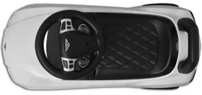 Biele šliapacie autíčko Bentley-
