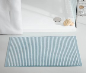 Kvalitná predložka pred sprchovací kút, modrá