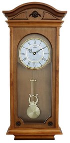 Hnedé drevené hodiny s kyvadlom MPM E05.3893.50 | Špecialista na hodiny