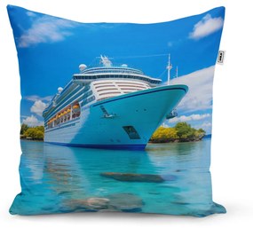 Sablio Vankúš Luxusná výletná loď v tropickom raji - 60x60 cm