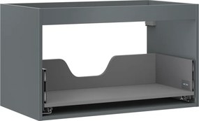 Mexen Box-A, závesná skrinka 80 cm, 1 zásuvka, grafitová matná, 91AX0-0800-470-1-66