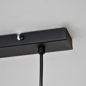 LED Luster na lanku TUBA 3xGU10/4,8W/230V čierna