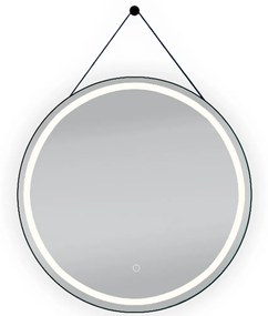 Lotosan AURA LED zrkadlo O 80 cm O 80 cm čierna LN