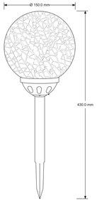 GLOBO SOLAR 33353 Solárne svietidlo