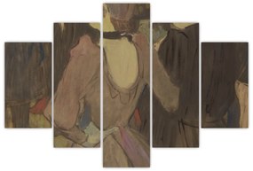 Obraz - Henri de Toulouse-Lautrec, La Goulue and Her Sister, reprodukcia (150x105 cm)