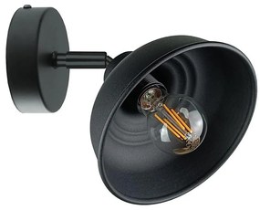 Nástenné bodové svietidlo FAUN 1xE27/60W/230V čierna