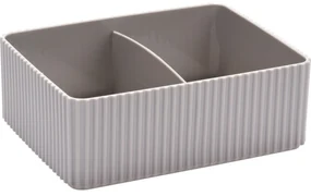 Kozmetický organizér Stripe hnedá, 16 x 12 cm