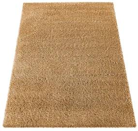 Moderný shaggy koberec v horčicovo žltej farbe Šírka: 120 cm | Dĺžka: 170 cm