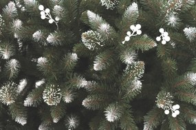 Vianočný stromček Smrek so šiškou a bielou jarabinou 150 cm