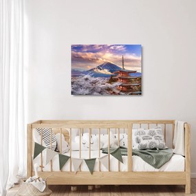 Sklenený obraz - Hora Fuji (70x50 cm)