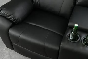 Sedacia súprava Relax 39474 Hollywood 2-sedenie Čierna - Komfort-nábytok