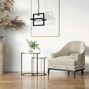 Luster na reťazi DIEGO 1xE14/40W/230V čierna