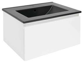 Kúpeľňová skrinka s umývadlom SAT B-Way 59x30x45 cm biely lesk BWAY60WU4B