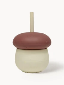 Detský pohár so slamkou Mushroom