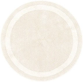 Kúpelňový okrúhly koberček Keno Elips Ecru B02