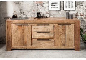 Komoda 38930 175cm Drevo Mango Industrial look  - Komfort-nábytok