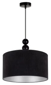 Duolla - Luster na lanku LYON 1xE27/15W/230V pr. 40 cm čierna
