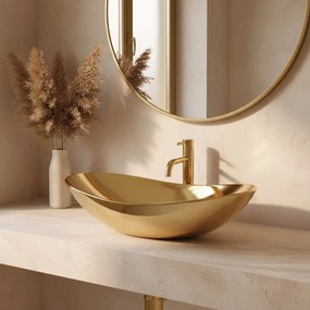 Rea Royal 60 umývadlo, 62 x 36 cm, zlatá, REA-U4545