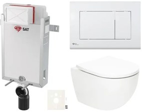 Závesný WC set na zamurovanie SAT Fusion SIKOSZTORFU21