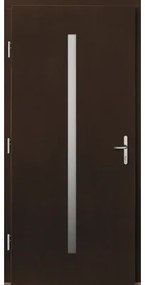 Vchodové dvere Lizbona drevené 110x210 cm L orech