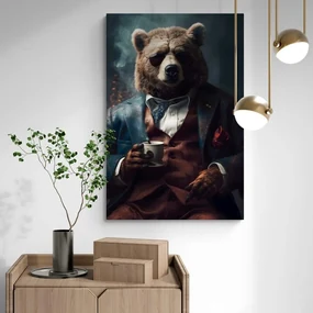 Obraz zvierací gangster medveď