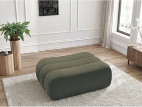 Zelená podnožka z textílie buklé Azra – Bobochic Paris