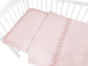 Baby Nellys 2-dielne bavlnené obliečky, Royal - růžové 120x90