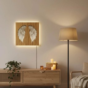 SENTOP | LED drevený obraz – Anjelske krídla | Podsvietená nástenná dekorácia od | SENTOP LED0501