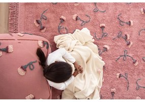 Ružový detský sedací vak English Garden – Lorena Canals