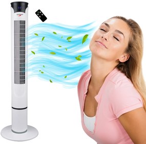 Stĺpový ventilátor TOPLO biely