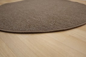 Vopi koberce Kusový koberec Astra hnedá kruh - 160x160 (priemer) kruh cm