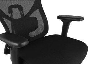 Kancelárska ergonomická stolička Neoseat JAMES — čierna, nosnosť 150 kg