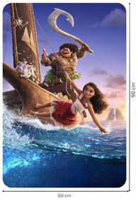 Textilná nálepka na stenu "Vaiana 3"
