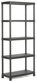 KIS-KETER Plastový regál Tribac 80/5, police nastaviteľné