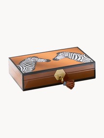 Drevená šperkovnica Zebra