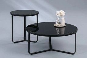 Okrúhly konferenčný stolík Boston 50 cm, černý