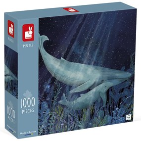 Art puzzle pre dospelých Veľryby v hlbočine Janod 1000 ks