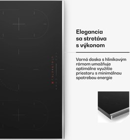 Klarstein Verosteel indukčné varná doska, Elegantná, minimalistická, výkonná, 5 varných zón, 12200 W, 90 cm