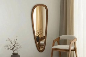 Asymetrické zrkadlo LAGO – Tmavý Orech (55x122 cm)