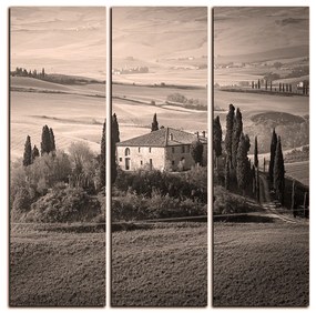 Obraz na plátne - Talianská venkovská krajina - štvorec 3156QB (75x75 cm)