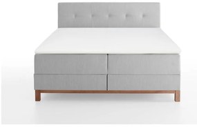 Svetlosivá boxspring posteľ s úložným priestorom 180x200 cm Catania - Meise Möbel