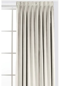 Krémový zamatový dimout záves 265x250 cm Velto – Filumi