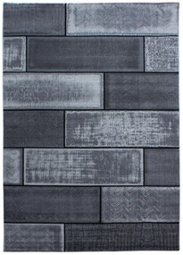 Ayyildiz, Kusový koberec Plus 8007 black, 80x300, šedá, chodba / predsieň
