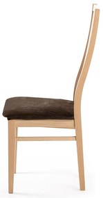 Restilo Napínací poťah na sedák na stoličku tmavohnedá, 40 x 40 + 5 cm