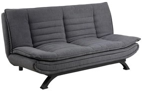 Dizajnová rozkladacia sedačka Alun, 196 cm, tmavosivá