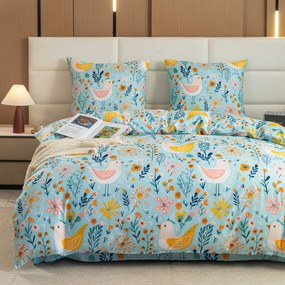 Obliečky z mikrovlákna SPRING TWEET farebné Rozmer obliečky: 70 x 90 cm | 140 x 200 cm